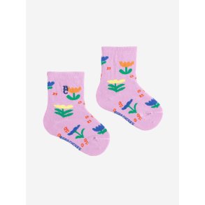 Bobo Choses Garden Party All Over Short Socks Lavender