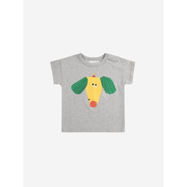 Bobo Choses Happy Dog T-Shirt Heather Grey