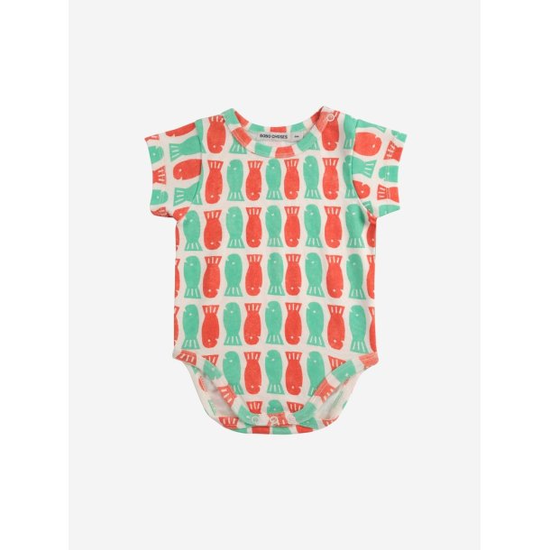 Bobo Choses Lucky Fish All Over Body SS Offwhite