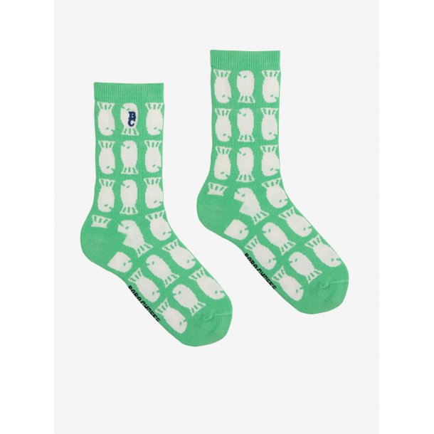 Bobo Choses Lucky Fish All Over Long Socks Light Green