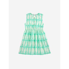 Bobo Choses Lucky Fish All Over Sleeveless Dress Light Green