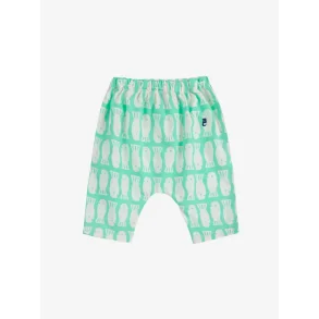 Bobo Choses Lucky Fish All Over Woven Harem Pants Light Green