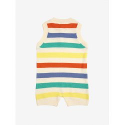 Bobo Choses Multicolor Striped Knitted Playsuit 