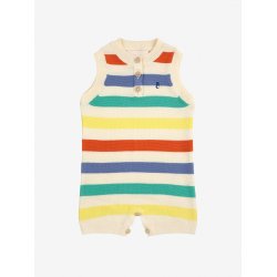Bobo Choses Multicolor Striped Knitted Playsuit 