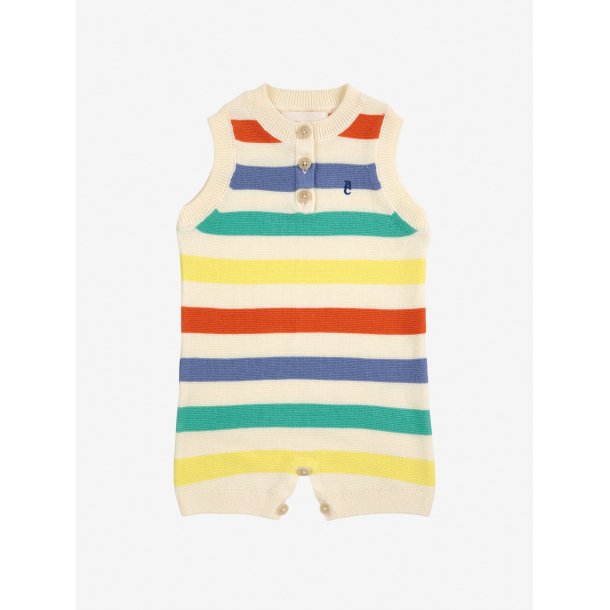 Bobo Choses Multicolor Striped Knitted Playsuit 