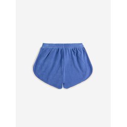 Bobo Choses Smiling Color Block Terry Cloth Shorts Blue