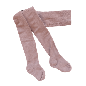 GoBabyGo Crawling Tights Wool Rose Blush