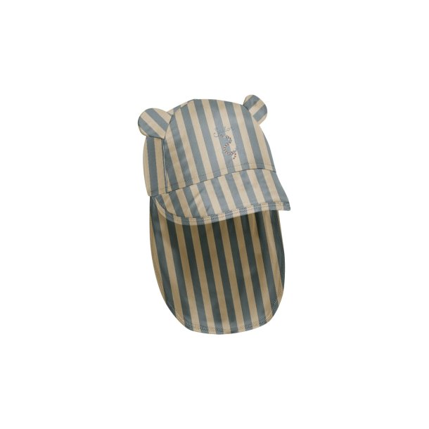 Konges Sljd Aster Bear Sun Hat GRS Sailor Stripe