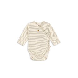 Konges Sljd Basic LS Newborn Body GOTS Tea Stripe