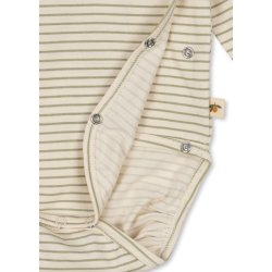 Konges Sljd Basic LS Newborn Body GOTS Tea Stripe