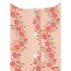 Konges Sljd Coco Frill Romper GOTS Floria Pink