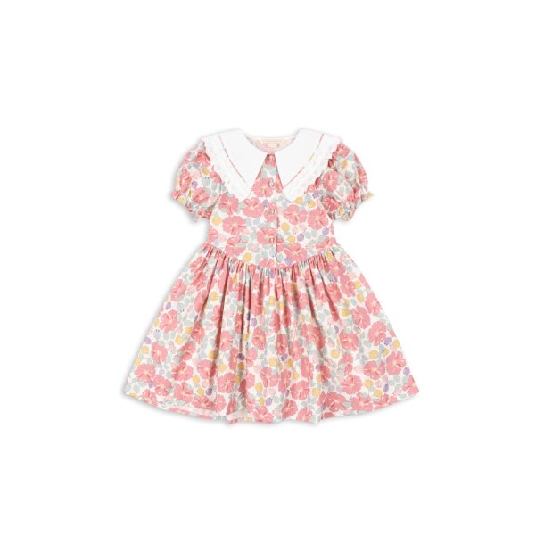Konges Sljd Coeur Collar Dress GOTS Fleur Anglaise