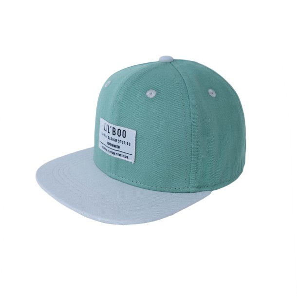 Lil' Boo Organic Block Snapback Cap Green