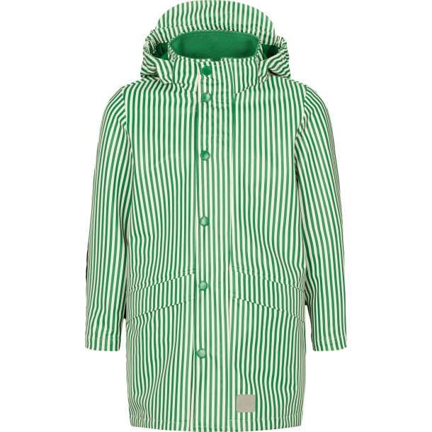 MarMar October Jacket Rainwear Green Stripes