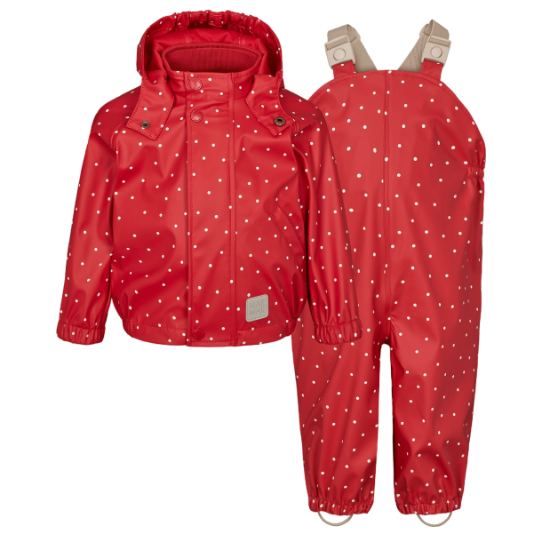 MarMar Oddy Set Rainwear Red Dew Dot