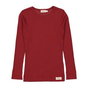 MarMar Plain Tee LS Modal Hibiscus Red