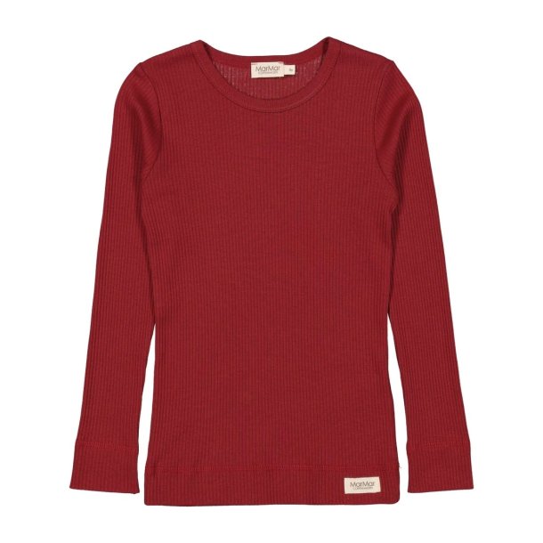 MarMar Plain Tee LS Modal Hibiscus Red