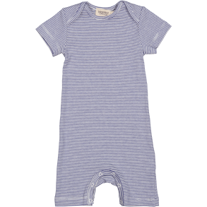 MarMar Roxi Summer Modal Fine Rib Romper Blue Stripe