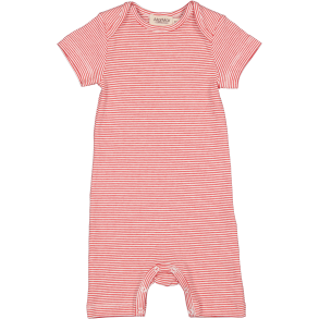 MarMar Roxi Summer Modal Fine Rib Romper Red Stripe