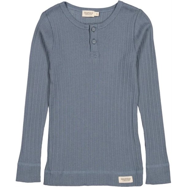 MarMar Tee LS Modal Broad Rib Stormy blue