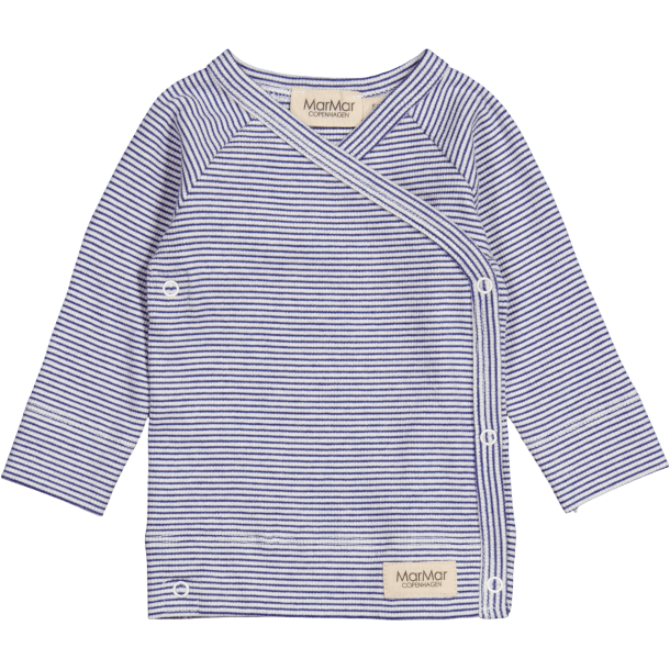 MarMar Tuti Wrap LS Modal Fine Rib Blue Stripe