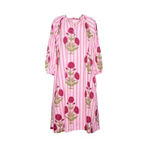 Sissel Edelbo Lara Organic Cotton Dress Onesize Poppy Rose VOKSEN
