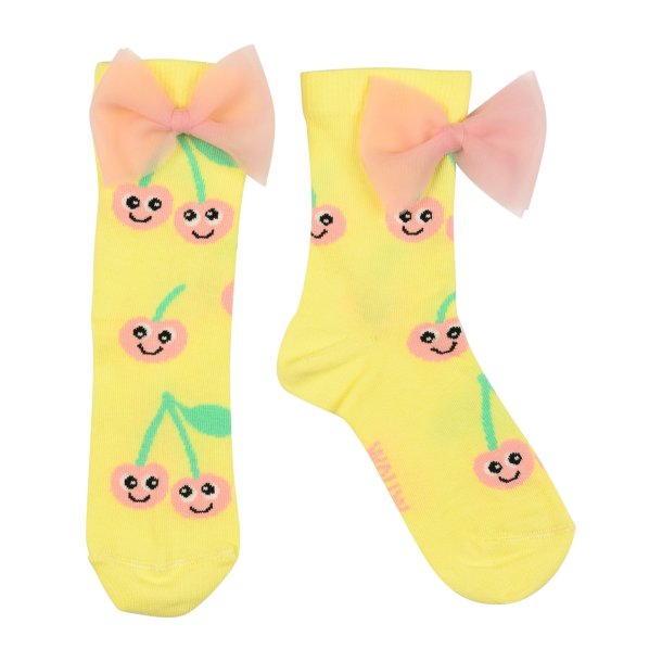 Wauw Capow Berrie Bow Socks Yellow