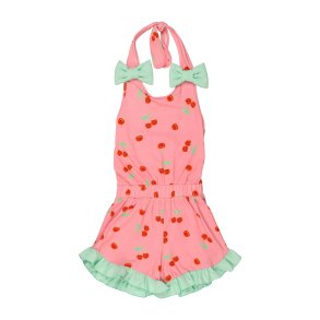 Wauw Capow Cherry Kiddo Playsuit Pink