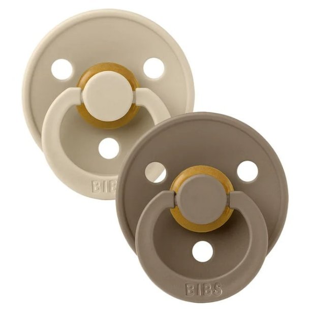 BIBS Colour 2-pack Vanilla / Dark Oak Latex Sutter