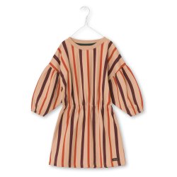 A Monday Nanna Dress Toasted Nut Stripe