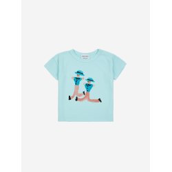 Bobo Choses Baby Dancing Giants T-shirt Light Blue