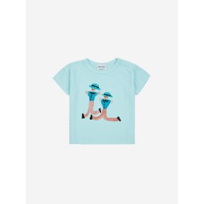 Bobo Choses Baby Dancing Giants T-shirt Light Blue