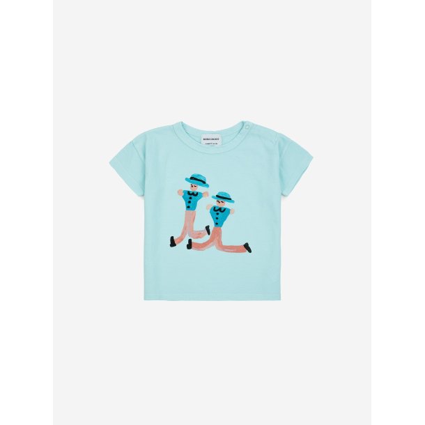 Bobo Choses Baby Dancing Giants T-shirt Light Blue