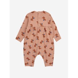 Bobo Choses Baby Hungry Squirrel All Over Overall Light Brown