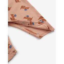 Bobo Choses Baby Hungry Squirrel All Over Overall Light Brown