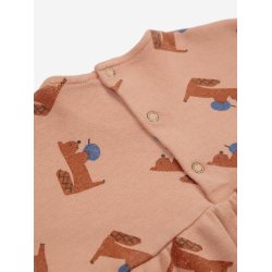 Bobo Choses Baby Hungry Squirrel All Over Overall Light Brown