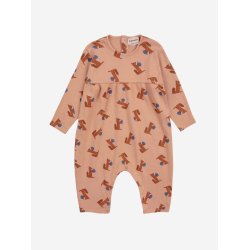 Bobo Choses Baby Hungry Squirrel All Over Overall Light Brown