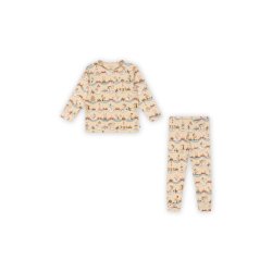 Konges Sljd Basic Blouse Pants Set GOTS Sugar Pie