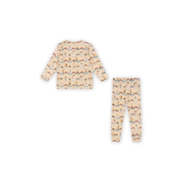 Konges Sljd Basic Blouse Pants Set GOTS Sugar Pie