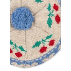 Konges Sljd Belou Knit Beret Cherry Stripe