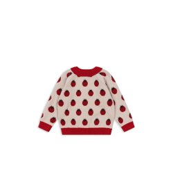 Konges Sljd Belou Knit Cardigan Ladybug