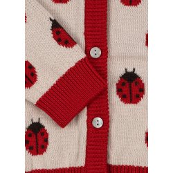 Konges Sljd Belou Knit Cardigan Ladybug