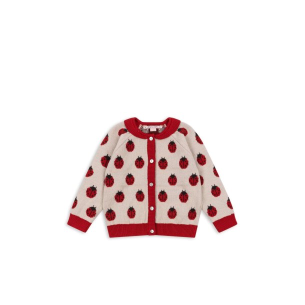 Konges Sljd Belou Knit Cardigan Ladybug