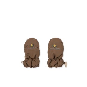 Konges Sljd Nohr Snow Baby Mittens Walnut