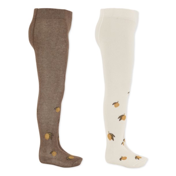 Konges Sljd Jacquard Tights 2 Pack Lemon