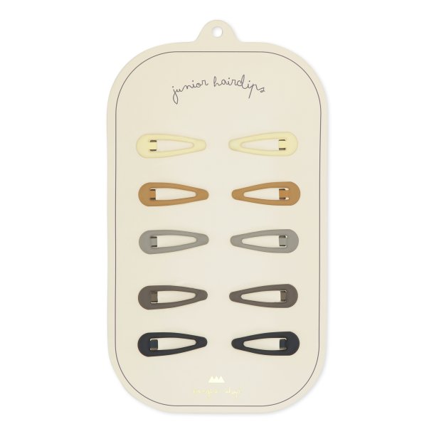 Konges Sljd 10 Pack Mini Hair Clips Drop