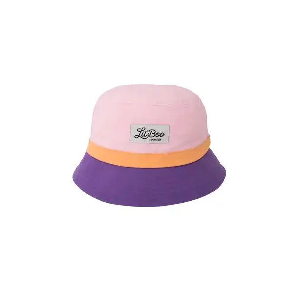 Lil' Boo Block Bucket Hat Purple/Pink/Orange