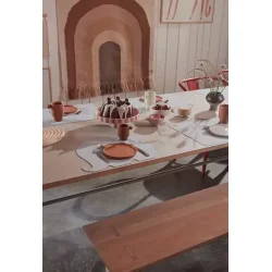 OYOY Placemat Henry Elephant Pale Blue