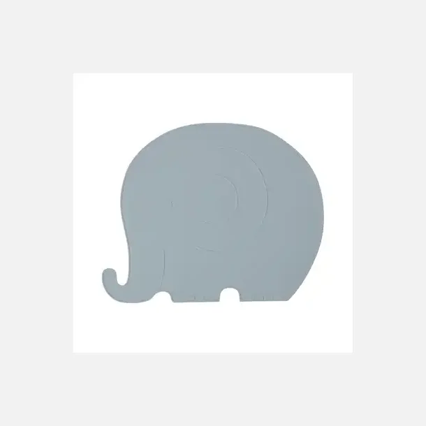 OYOY Placemat Henry Elephant Pale Blue