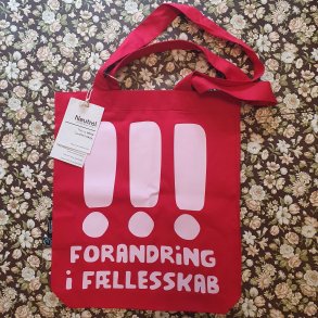 Settlementet Totebag FLLESSKAB Fairtrade ko Bomuld 